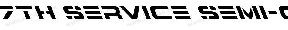7th Service Semi-Con字体转换